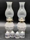  Preview image for Lot# 205 - Grey Glass Oil Lamps With Chi 