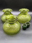 Preview image for Lot# 210 - Green Hobnail Glass Lamp Shad 