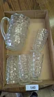  Preview image for Lot# 140 - Glass Pitcher w/ (4) Tea Glas 