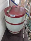  Preview image for Lot# 192 - Wood Painted Barrel, Flag, We 