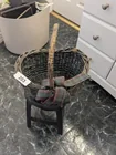  Preview image for Lot# 203 - Small Stool + Small Basket 