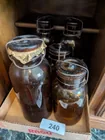  Preview image for Lot# 240 - (6) Assorted Brown Jars w/ Wi 