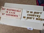  Preview image for Lot# 432 - (2) Decorative License Plates 