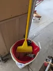  Preview image for Lot# 546 - Broom, Small Trash Can, Plast 