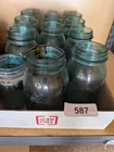  Preview image for Lot# 587 - Assorted Blue Canning Jars 