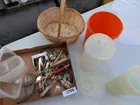 Preview image for Lot# 3796 - Tupperware, Silverware, Bask 