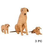  Preview image for Woven Wicker Life-Size Dog Family 
