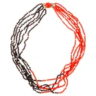  Preview image for 14K Gold Coral Garnet Six Strand Torsade 