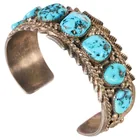  Preview image for Navajo Sterling Silver Turquoise Cuff 