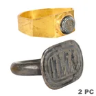  Preview image for 22K Gold Roman Ring and Egyptian Bronze 