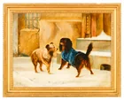  Preview image for 19C Continental School Two Dogs in Snow 