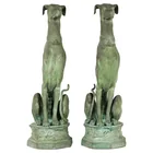  Preview image for Pair of Bronze Patinated Greyhound 