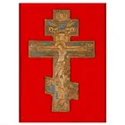  Preview image for Antique Russian Bronze Cross with Enamel 