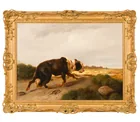  Preview image for 19C Continental Herding Dog in Landscape 
