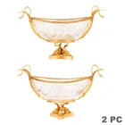  Preview image for French Pair of Crystal Ormolu Swan 
