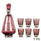  Preview image for Amethyst Silver Overlay Glass Decanter 