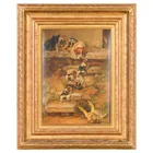  Preview image for Antique Barnyard Foxhound and Puppies 