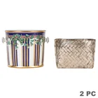  Preview image for Versace Porcelain Ice Bucket & Silver 