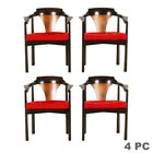  Preview image for Dunbar Set of 4 Ebonized Wood Horseshoe 
