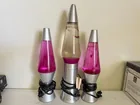  Preview image for Lot# 1802b - Three Silver Base Lava Lamp 