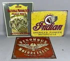  Preview image for Lot# 1813 - Three Motorcycle Metal Signs 