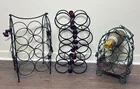  Preview image for Lot# 1816 - Three Metal Wine Bottle Rack 