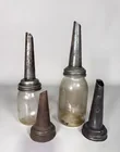  Preview image for Lot# 1930 - Glass Oil Bottles with Metal 