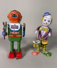  Preview image for Lot# 1941 - Tin Wind-Up Robot and Clown  