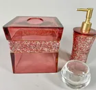  Preview image for Lot# 2065 - Red Glass Bathroom Accessory 