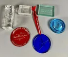  Preview image for Lot# 2038 - Glass Paperweight and Plaque 