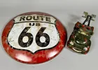  Preview image for Lot# 2047 - Route 66 Sign and Toy Tow Tr 