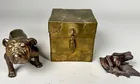  Preview image for Lot# 2069 - Bronze Bulldog Figure, Frog  