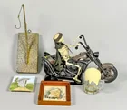  Preview image for Lot# 2089 - Skeleton Biker Figurine And  