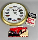  Preview image for Lot# 2128 - Corvette Wall Clock, Handboo 