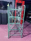  Preview image for Lot# 2243 - Green Metal Wire Shelving Ra 
