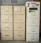  Preview image for Lot# 2283a - Three Metal Four-Drawer Fil 