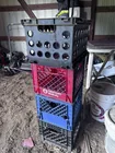  Preview image for Lot# 2301a - Stacked Plastic Dairy Crate 