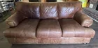  Preview image for Lot# 2339 - Brown Leather Three-Seat Sof 