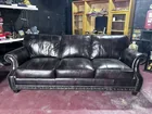  Preview image for Lot# 2346 - Brown Leather Three-Cushion  