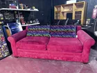  Preview image for Lot# 2350 - Pink Upholstered Sofa with P 