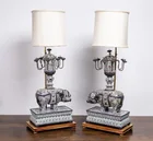 Preview image for A pair of Chinese enamelled table lamps, 
