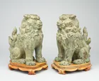  Preview image for A pair of Chinese green patinated bronze 