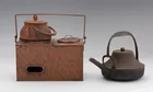  Preview image for A Japanese copper saki warmer and cast 