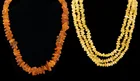  Preview image for A collection of two amber necklaces. 