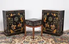  Preview image for A pair of Chinese black lacquered and 