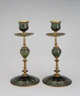  Preview image for A pair of French "jewelled" enamelled 