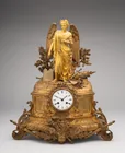  Preview image for A French mantel clock with gilt finish, 