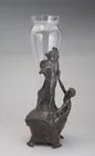  Preview image for An Art Nouveau spelter and glass flower 