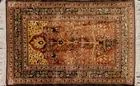  Preview image for A Kashmiri silk rug, 4' 1" x 6' 1 1/2" 