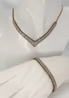  Preview image for MATCHING GOLD TONE 925 DIAMOND SET 